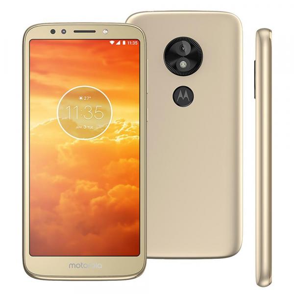 Smartphone Motorola Moto E5 Play Dual Android 8.1 Go, Tela 5.3", QuadCore 1.4 GHz 16GB Câm 8MP Ouro
