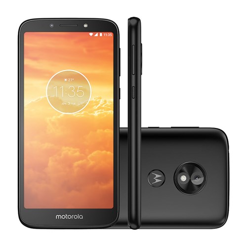 Smartphone Motorola Moto E5 Play 16Gb Preto 4G Tela 5.34" Câmera 8Mp Selfie 5Mp Dual Chip Android 8.1