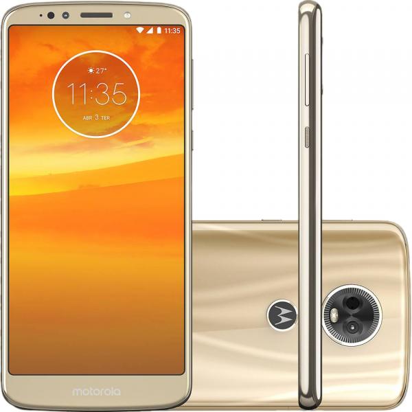 Smartphone Motorola Moto E5 Plus 16GB Dual Chip 4G Tela 6" Câmera 12MP Android 8.0 Ouro