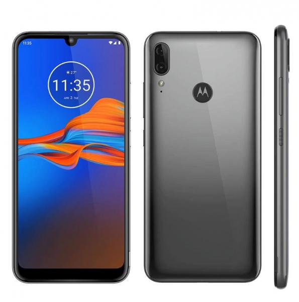 Smartphone Motorola Moto E6 Plus Cinza Metálico 32GB, Tela Max Vision de 6.1", Câmera Traseira Dupla, Android 9.0, Processador Octa-Core e 2GB de RAM