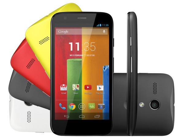 Smartphone Motorola Moto G 16GB Dual Chip 3G - Câm. 5MP Tela 4.5” Proc. Quad Core com 4 Capas