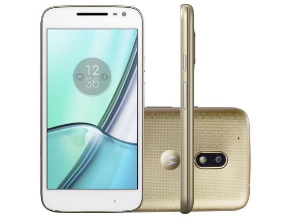 Tudo sobre 'Smartphone Motorola Moto G 4ª Play DTV Edição - Especial 16GB Dourado Dual Chip 4G Câm. 8MP'