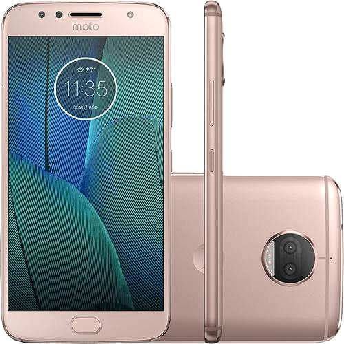 Smartphone Motorola Moto G 5s Plus Dual Chip Android 7.1.1 Nougat Tela 5.5" Snapdragon 625 32GB 4G 13MP Câmera Dual Cam - Ouro Rosa