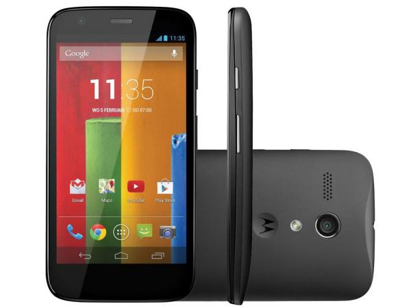 Smartphone Motorola Moto G 8GB Dual Chip 3G - Câm. 5MP Tela 4.5” Proc. Quad Core Desbl Tim