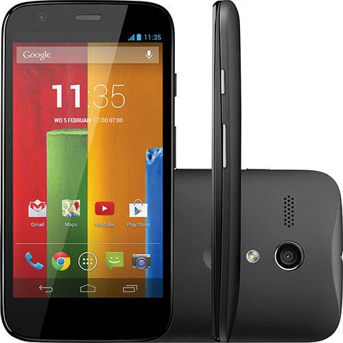 Smartphone Motorola Moto G Desbloqueado TIM Android 4.3 Tela 4.5" 8GB 3G Wi-Fi Câmera 5MP - Preto