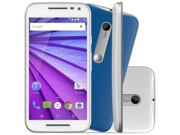 Tudo sobre 'Smartphone Motorola Moto G 3ª Geração Colors 16GB - Branco Dual Chip 4G Câm. 13MP Desbl. Claro'
