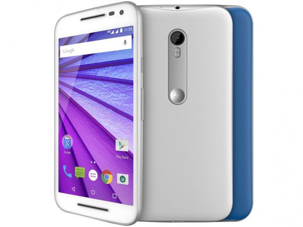 Smartphone Motorola Moto G 3ª Geração Colors 16GB - Branco Dual Chip 4G Câm. 13MP Desbl. Claro
