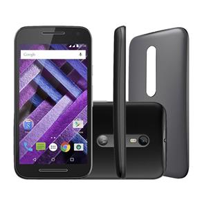 Smartphone Motorola Moto G (3ª Geração) Edição Turbo Dual Chip Desbloqueado Android Tela 5" 16GB 4G 13MP - Preto