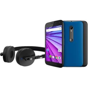 Smartphone Motorola Moto G 3ª Geração XT1543 Music Dual Desbloqueado Preto - Memória 16GB, Câmera 13MP, Tela 5", Bateria 2.470mAh