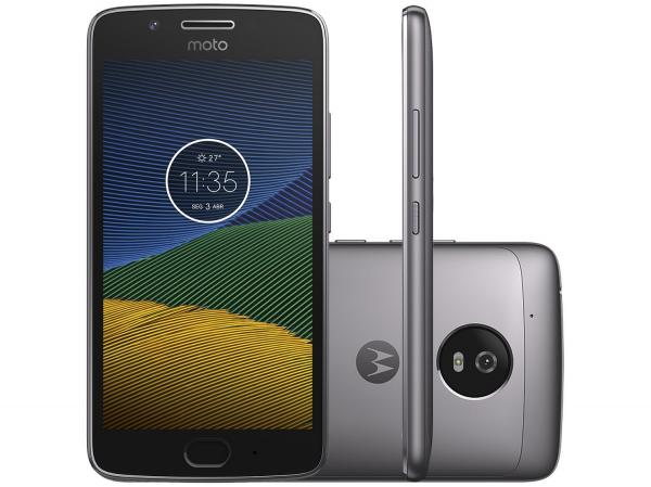 Smartphone Motorola Moto G5 32GB Platinum - Dual Chip 4G Câm. 13MP + Selfie 5MP Tela 5”