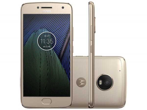Smartphone Motorola Moto G5 Plus 32GB Ouro - Dual Chip 4G Câm. 12MP + Selfie 5MP Tela 5.2