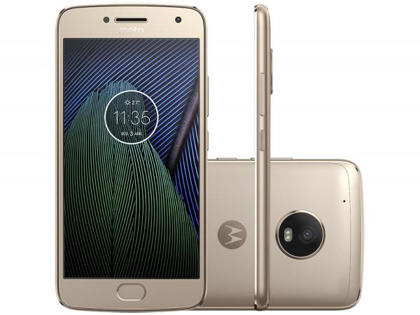 Smartphone Motorola Moto G5 Plus 32GB Ouro - Dual Chip Câm. 12MP + Selfie 5MP Tela 5.2” Full HD