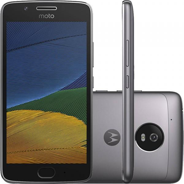 Smartphone Motorola Moto G5 XT1672 32GB, Dual Chip, 4G, Android 7.0, Câm 13MP, Tela 5, Wi -Fi Platinum