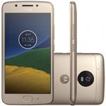 Smartphone Motorola Moto G5 Xt1676 16gb/3bg Lte Dual Sim Tela 5.0´´fhd Câm.13mp+5mp-dourado