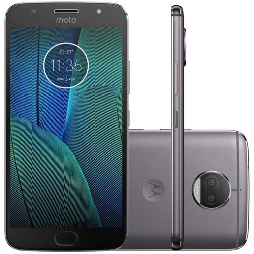 Smartphone Motorola Moto G5s Plus Xt1805 Dual Sim 32gb 5.5" 13+13mp/8mp os 7.1.1 - Cinza