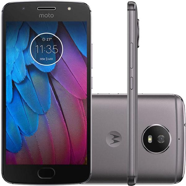 Smartphone Motorola Moto G5S Xt1792 32Gb, Dual Chip, 4G, Android 7.1.1, Cam 16Mp, Tela 5.2", Wi-Fi, Platinum
