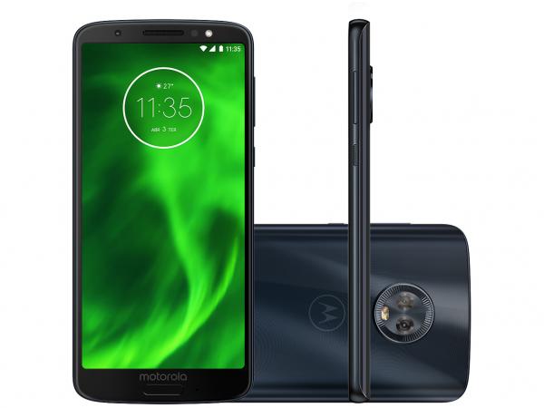 Tudo sobre 'Smartphone Motorola Moto G6 32GB Indigo 4G - 3GB RAM Tela 5,7” Câm. Dupla + Câm. Selfie 8MP'