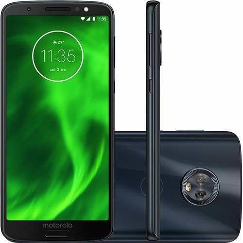 Smartphone Motorola Moto G6 Plus 64gb + Capa e Película Dual Chip Android Oreo - 8.0 Tela 5.9" Octa-core 2.2 Ghz 4g Câmera 12 + 5mp (dual Traseira) - Índigo