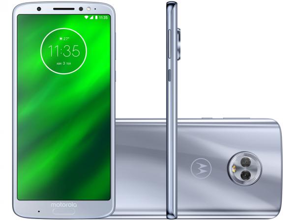 Smartphone Motorola Moto G6 Plus 64Gb Topázio - Dual Chip 4G Câm. 12Mp e 5Mp + Selfie 8Mp Flash