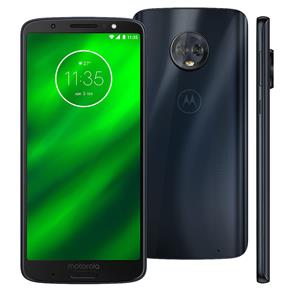 Smartphone Motorola Moto G6 Plus XT1926 Dual Chip, Android 8.0, Câmera Traseira Dupla, Processador Octa-Core e 4GB de RAM, 64GB, Índigo, Tela de 5,9"
