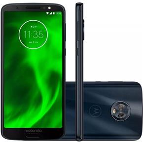Smartphone Motorola Moto G6 XT1925 3GB+32GB LTE Dual Sim Tela Max Vision Full HD+ 5.7" Camera Dupla 12MP/5MP+8MP Sensor Digital-Azul