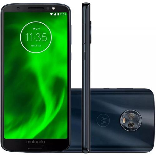 Smartphone Motorola Moto G6 XT1925-5 Dual SIM 32GB de 5.7" 12+5MP/8MP OS 8.0 Leitor Digital- Azul