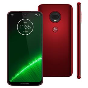 Smartphone Motorola Moto G7 Plus Rubi XT1965 64GB, Tela de 6,24", 4GB de RAM, Dual Chip, Android 9.0, Câmera Traseira Dupla e Processador Octa-Core