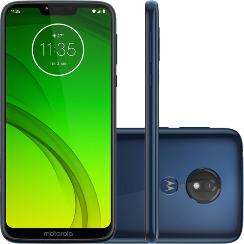 Smartphone Motorola Moto G7 Power 64GB Dual Chip Android Pie - 9.0 Tela 6.2" 1.8 GHz Octa-Core 4G Câmera 12MP - Azul Navy