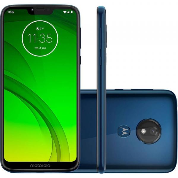 Smartphone Motorola Moto G7 Power 32GB 3GB OctaCore 1.8GHz 6.2" 12MP 5000mAh Android 9.0 Azul Navy