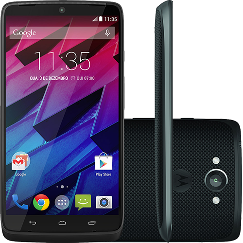 Smartphone Motorola Moto Maxx Android 4.4 Tela 5.2" 64GB Câmera 21MP - Preto