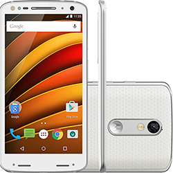 Smartphone Motorola Moto X Force Dual Chip Android 5.1 Tela 5.4" 64GB 4G Câmera de 21MP - Branco