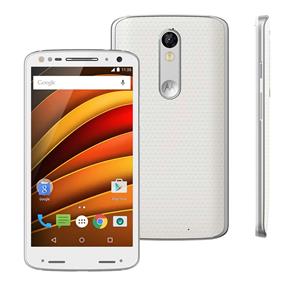 Smartphone Motorola Moto X Force XT1580 Branco com 64GB, Tela de 5.4'', Dual Chip, Android 5.1, 4G, Câmera 21MP e Processador Qualcomm Octa-Core