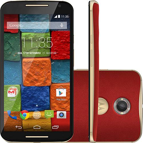 Tudo sobre 'Smartphone Motorola Moto X 2ª Geração Rouge Desbloqueado Android 5.0 Tela 5.2" 32GB 4G Câmera 13MP - Rouge'