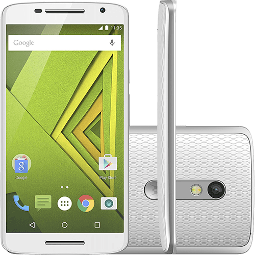 Tudo sobre 'Smartphone Motorola Moto X Play Colors Dual Chip Android 5.1 Tela 5.5" 32GB 4G Câmera 21MP - Branco + Capa Pink'
