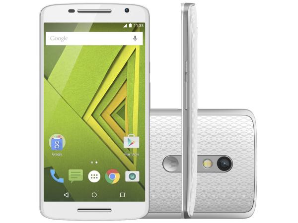 Tudo sobre 'Smartphone Motorola Moto X Play 32GB Branco - Dual Chip 4G Câm. 21MP + Selfie 5MP Tela 5.5”'