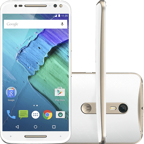 Tudo sobre 'Smartphone Motorola Moto X Style Dual Chip Android 5.1 Tela 5.7" 32GB 4G Câmera 21MP - Branco e Dourado'