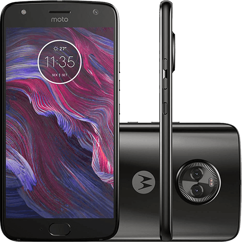 Smartphone Motorola Moto X4 Dual Cam Android 7.0 Tela 5.2" Octa-Core 32GB Wi Fi 4G Câmera 12MP - Preto