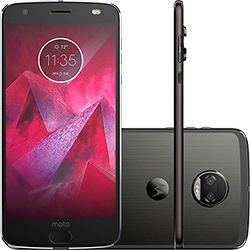 Smartphone Motorola Moto Z2 Force Dual Chip Android 7.1 Nougat Tela 5.5" Octa-Core 64GB 6GB RAM 4G Câmera Dupla 12MP - Preto