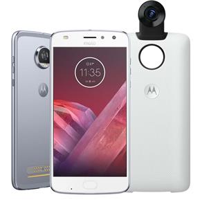 Smartphone Motorola Moto Z2 Play 360 Câmera Edition Topázio 64GB, Tela 5.5'', Dual Chip, Câmera 12MP, Android 7.1, Processador Octa-Core e 4GB de RAM