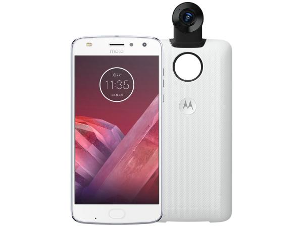 Tudo sobre 'Smartphone Motorola Moto Z2 Play 64GB Azul Topázio - 4G 4GB RAM Tela 5,5” Câm. 12MP + Câm. Selfie 5MP'