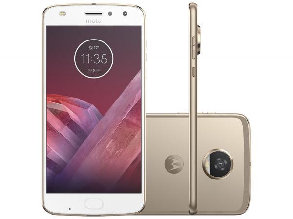 Smartphone Motorola Moto Z2 Play 64GB Ouro - Dual Chip 4G Câm. 12MP + Selfie 5MP Tela 5.5”