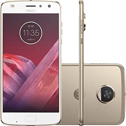 Tamanhos, Medidas e Dimensões do produto Smartphone Motorola Moto Z2 Play Dual Chip Android 7.1.1 Nougat Tela 5,5" Octa-Core 2.2 GHz 64GB Câmera 12MP - Ouro