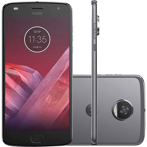 Tamanhos, Medidas e Dimensões do produto Smartphone Motorola Moto Z2 Play Dual Chip Android 7.1.1 Nougat Tela 5,5" Octa-Core 2.2 GHz 64GB Câmera 12MP - Platinum