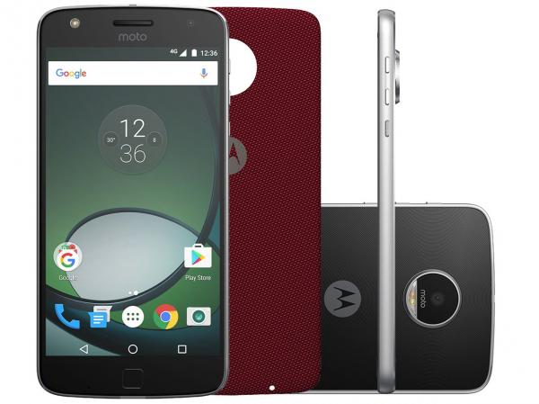 Smartphone Motorola Moto Z Play Power Edition 32GB - Preto e Prata Dual Chip 4G Câm. 16MP + Selfie 5MP