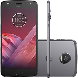 Smartphone Motorola Moto Z2 Play New Sound Edition Dual Chip Tela 5.5" Android 7.1 Nougat Octa-Core 2.2 GHz (Snapdragon 626) 64GB 4G Wi-Fi Câmera 12MP - Platinum