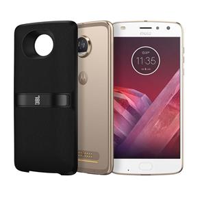 Smartphone Motorola Moto Z2 Play New SoundBoost 2 Ouro 64GB, Tela 5.5'', Dual Chip, Câmera 12MP, Android 7.1, Processador Octa-Core e 4GB de RAM