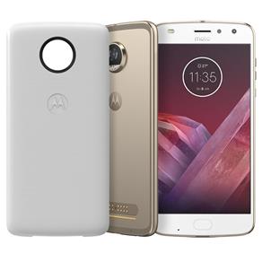 Smartphone Motorola Moto Z2 Play Power Edition Ouro 64GB, Tela 5.5'', Dual Chip, Câmera 12MP, Android 7.1, Processador Octa-Core e 4GB de RAM