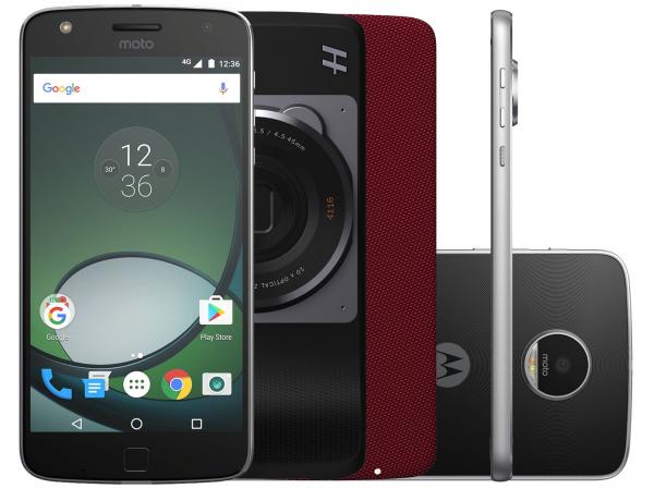 Tudo sobre 'Smartphone Motorola Moto Z Play Preto e Prata - Hasselblad True Zoom Edition 32GB 4G Câm. 16MP'