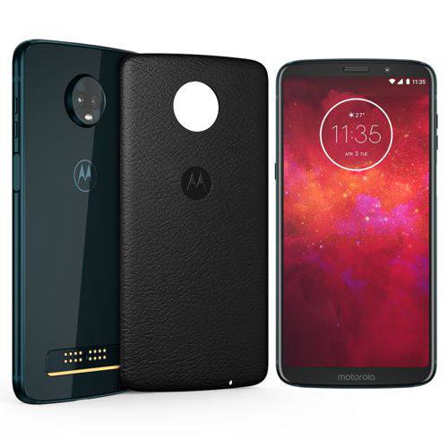 Smartphone Motorola Moto Z3 Play Style Edition Dual Chip Android Oreo - 8.0 Tela 6" Octa-Core 1.8 GHz 64GB 4G Câmera 12 + 5MP (Dual Traseira) - Índigo