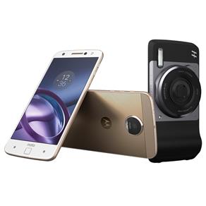 Smartphone Motorola Moto Z Power & Hasselblad True Zoom Edition Dourado com 64GB, Tela de 5.5'', Câmera 13MP, 4G, Android 6.0, Processador Quad-Core